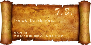 Török Dezdemóna névjegykártya